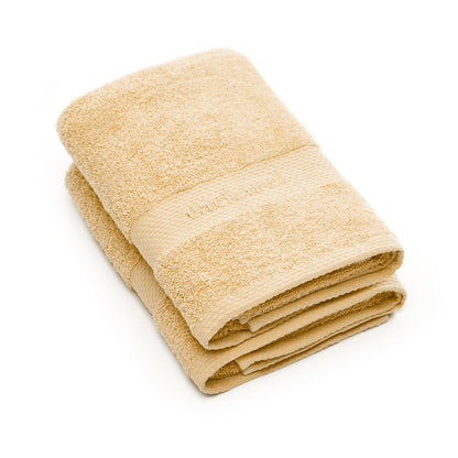 Set of 2 hand towels Soft yellow