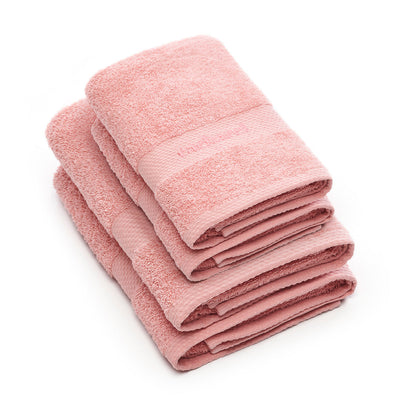 Set of 2 hand towels + 2 bath towels Light pink 2