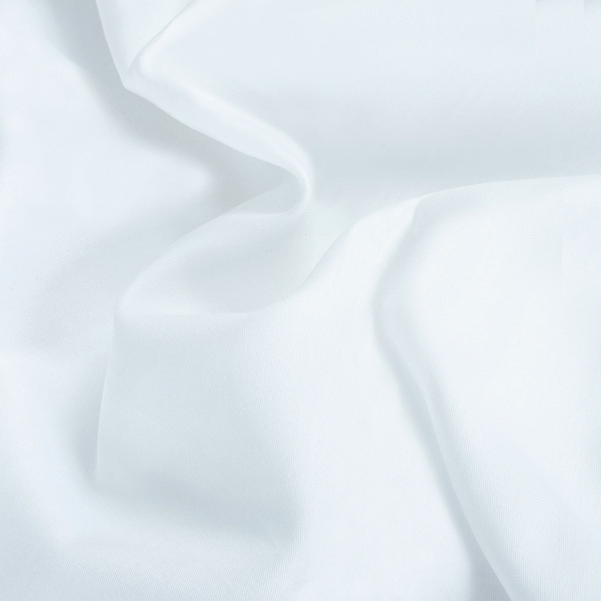 Drap plat satin de coton - Uni 1 baratta Bleu 01