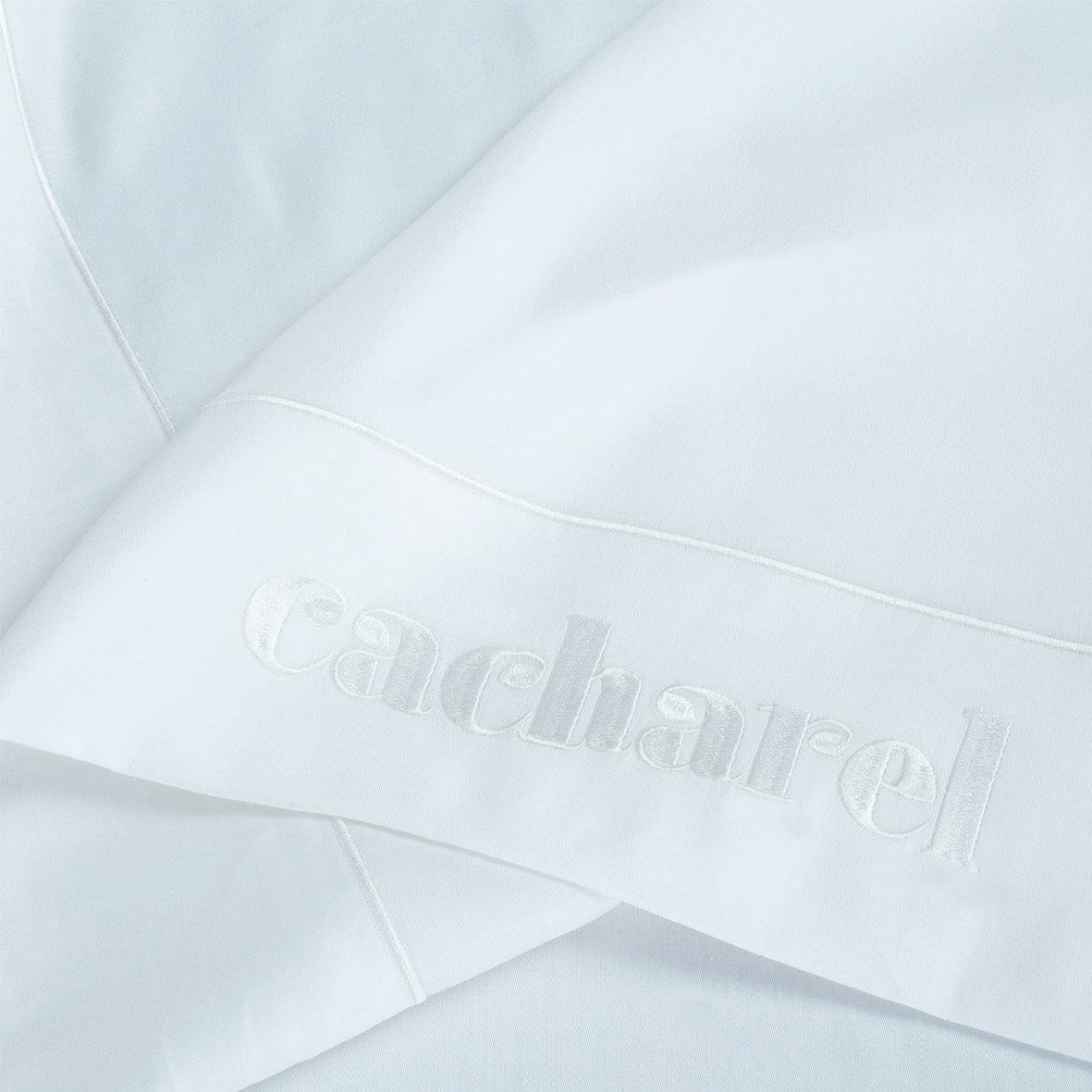 Drap plat satin de coton - Uni 1 baratta Bleu 01