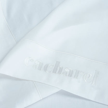 Drap plat satin de coton - Uni 1 baratta Bleu 01