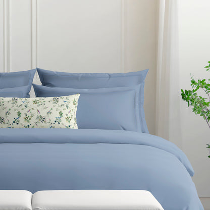 Pillowcase(s) cotton satin - Uni 1 baratta Blue 03