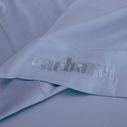 Drap plat satin de coton - Uni 1 baratta Bleu 03