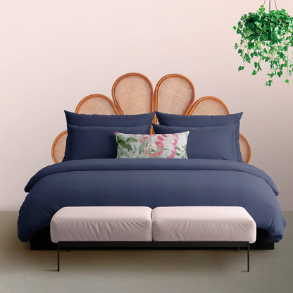 Pillowcase(s) cotton satin - Uni 1 baratta Blue 04