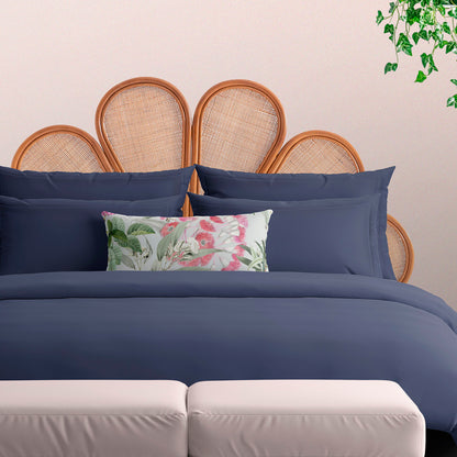 Pillowcase(s) cotton satin - Uni 1 baratta Blue 04