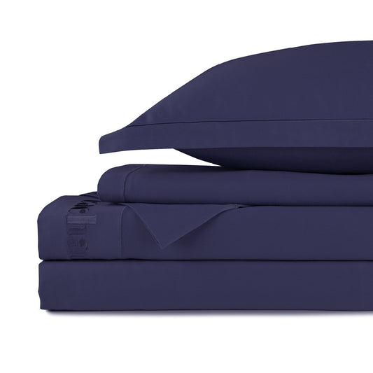Sheet set cotton satin - Uni 1 baratta Blue 04