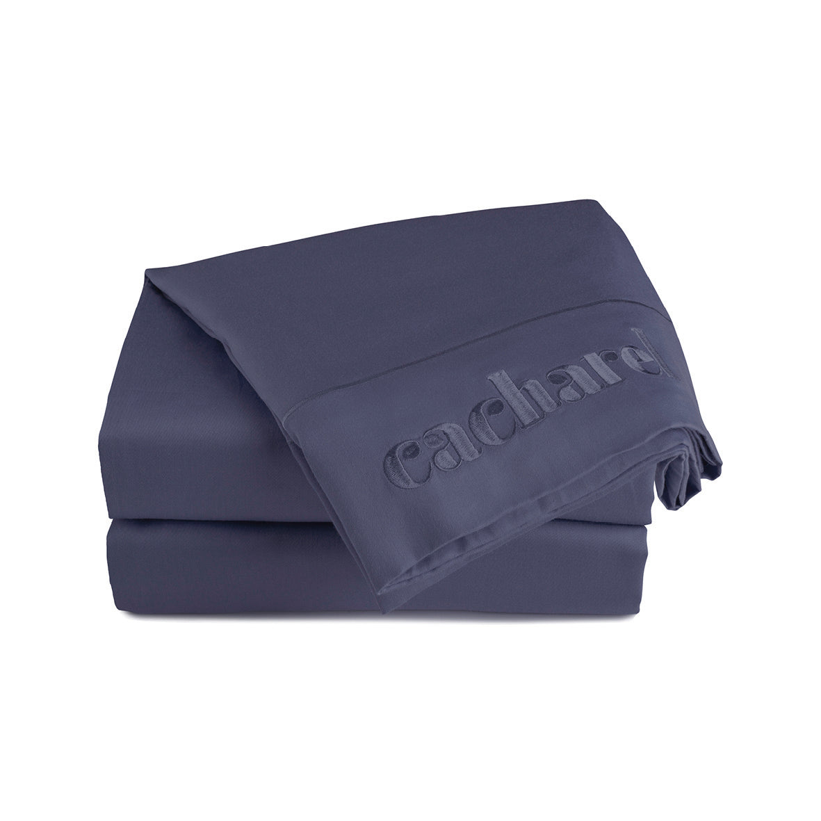 Drap plat satin de coton - Uni 1 baratta Bleu 06