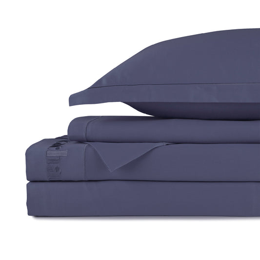 Sheet set cotton satin - Uni 1 baratta Blue 06