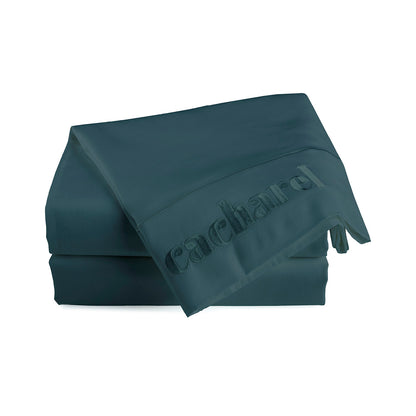 Drap plat satin de coton - Uni 1 baratta Bleu 08