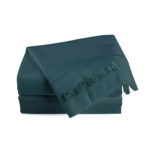 Drap plat satin de coton - Uni 1 baratta Bleu 08