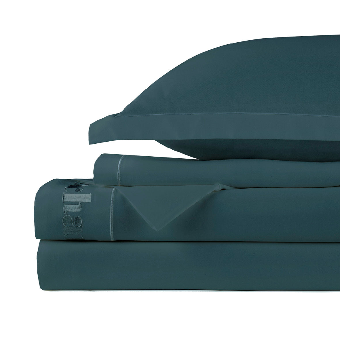 Sheet set cotton satin - Uni 1 baratta Blue 08