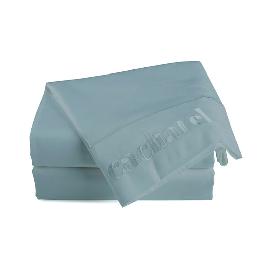 Drap plat satin de coton - Uni 1 baratta Bleu 09
