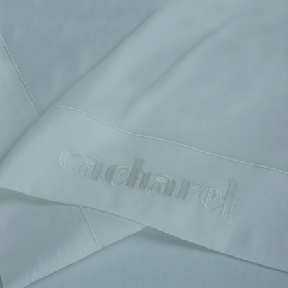 Drap plat satin de coton - Uni 1 baratta Bleu 09