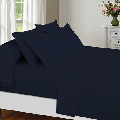 Sheet set cotton satin - Uni 1 baratta Blue 11