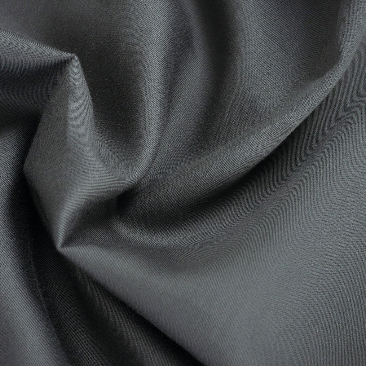 Drap plat satin de coton - Uni 1 baratta Gris 02