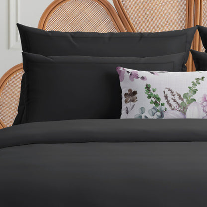 Taie d'oreiller satin de coton - Uni 1 baratta Gris 03