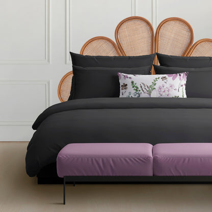 Taie d'oreiller satin de coton - Uni 1 baratta Gris 03