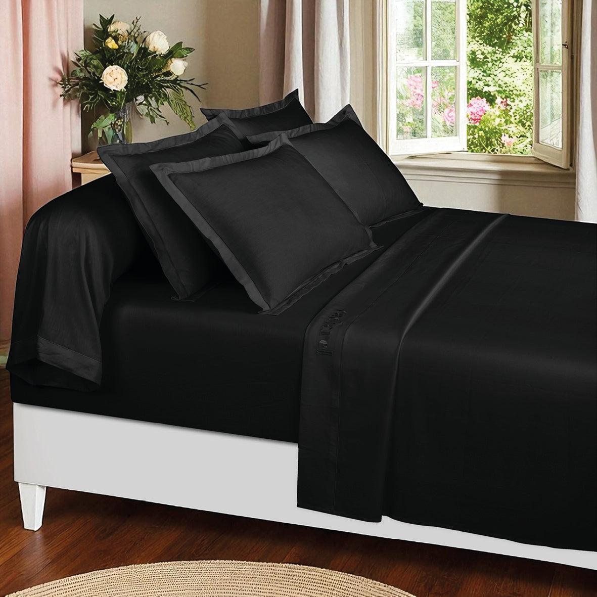 Drap plat satin de coton - Uni 1 baratta Gris 03