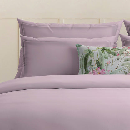 Taie d'oreiller satin de coton - Uni 1 baratta Rose 02