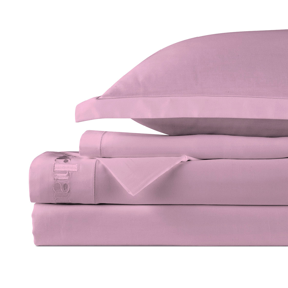 Sheet set cotton satin - Uni 1 baratta Pink 02