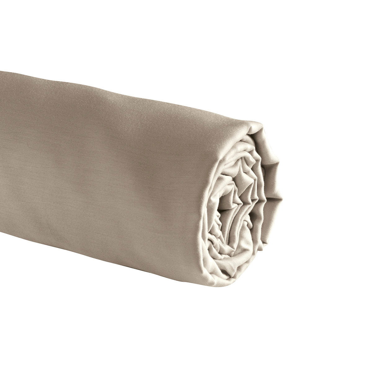 Fitted sheet cotton satin - Uni Taupe 01