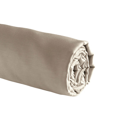 Fitted sheet cotton satin - Uni Taupe 01