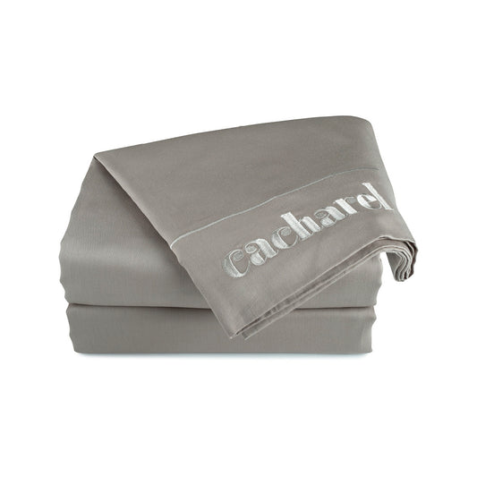 Flat sheet cotton satin - Uni 1 baratta Taupe 01