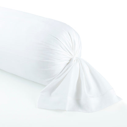 Taie d'oreiller satin de coton - Uni 1 baratta Blanc 01