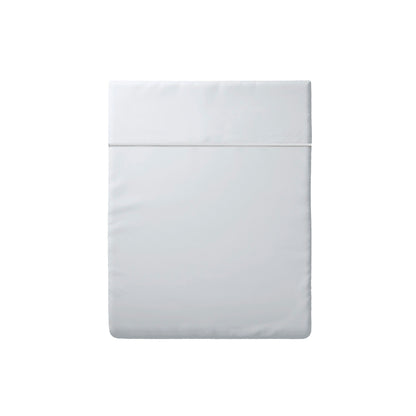 Flat sheet cotton satin - Uni 1 baratta White 01
