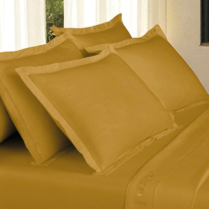 Taie d'oreiller satin de coton - Uni 1 baratta Jaune 01