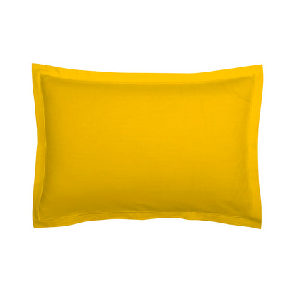 Pillowcase(s) cotton satin - Uni 1 baratta Yellow 02