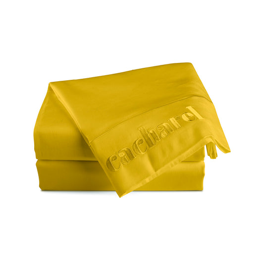 Flat sheet cotton satin - Uni 1 baratta Yellow 02