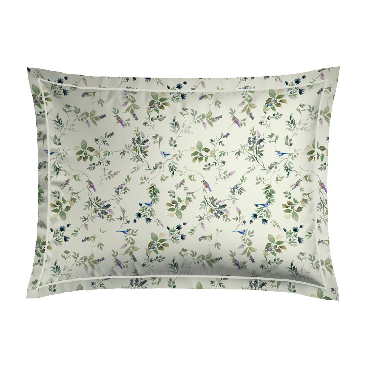 Pillowcase cotton satin - Eden Sauvage Light green 2 x (50 x 70 cm)