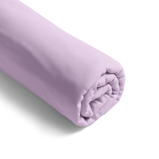 Fitted sheet cotton satin - Uni Purple 02