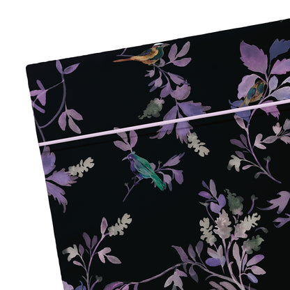 Flat sheet cotton satin - Eden Sauvage Black