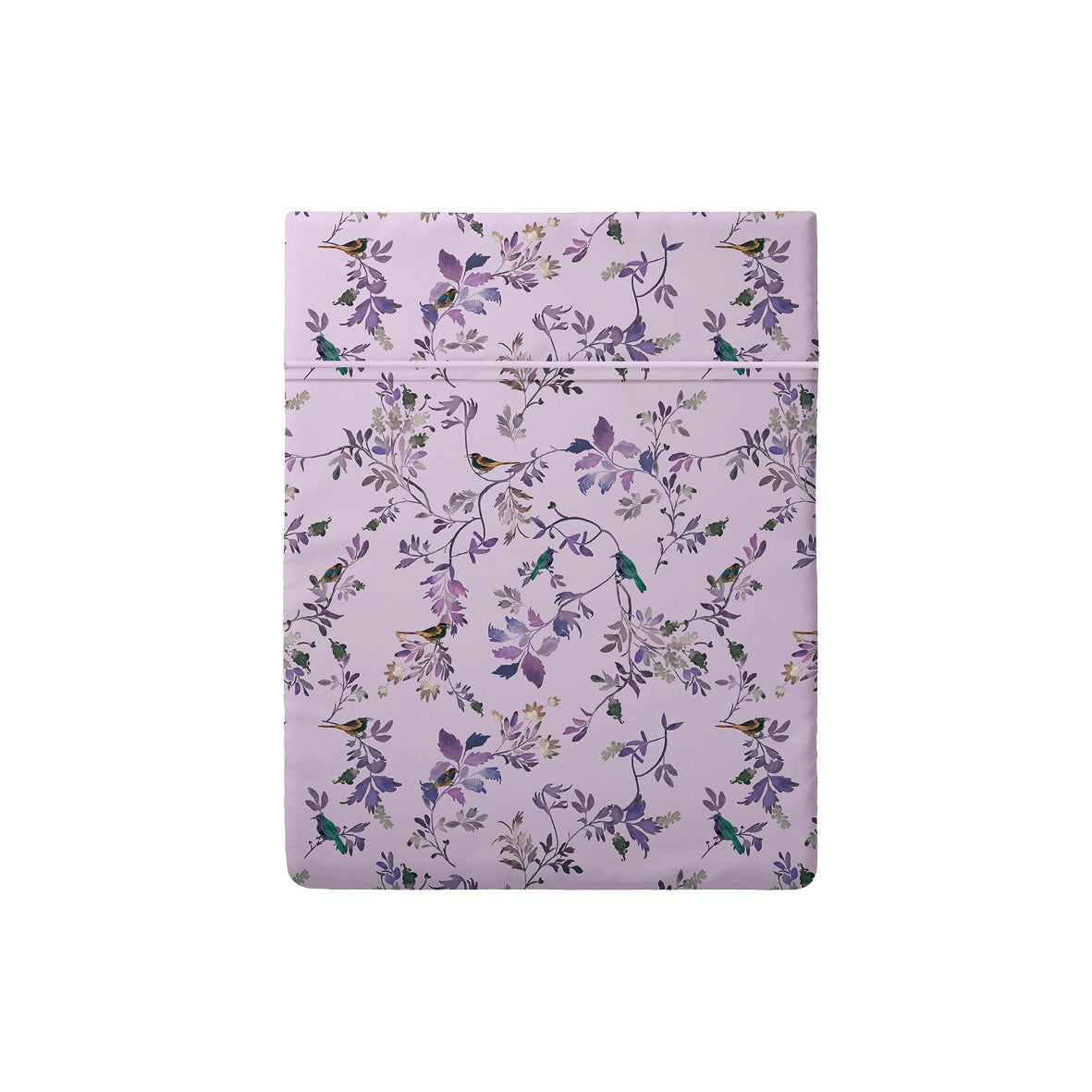 Flat sheet cotton satin - Eden Sauvage Light purple 240 x 300 cm