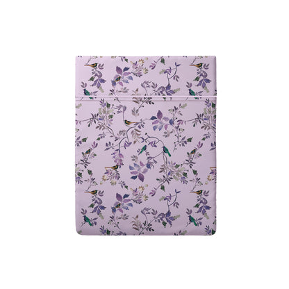 Flat sheet cotton satin - Eden Sauvage Light purple 240 x 300 cm
