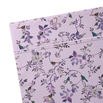 Flat sheet cotton satin - Eden Sauvage Light purple