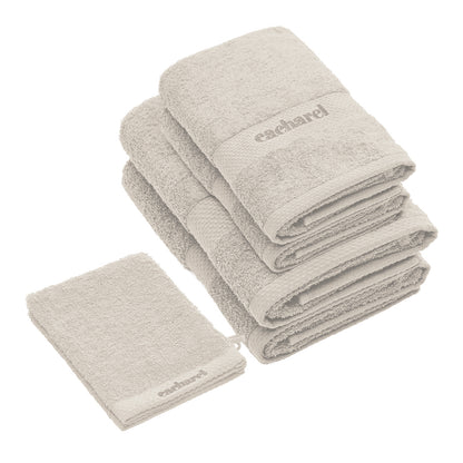 Complete bath linen set combed cotton - Brise Sand