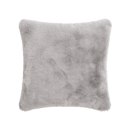 <p>Housse de coussin imitation fourrure - Sira Gris - 40 x 40 cm</p>