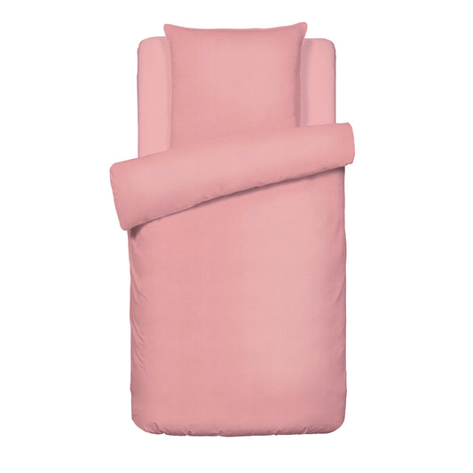 Duvet cover + pillowcase baby cotton gauze - Uni Pink 06