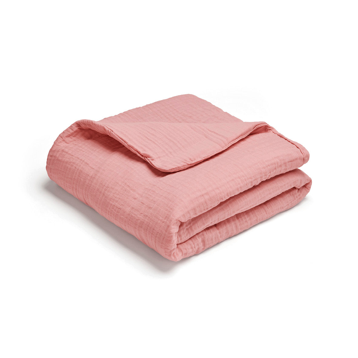 Blanket cotton gauze - Uni Pink 06 - 80 x 120 cm