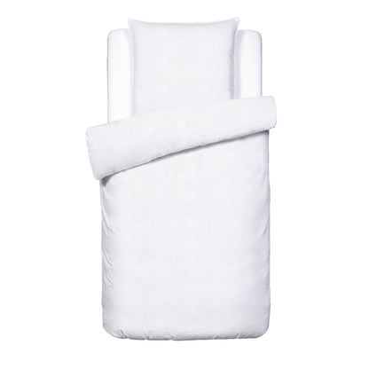 Duvet cover + pillowcase baby cotton gauze - Uni White 02