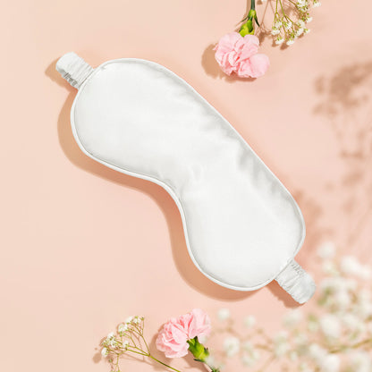 Eyemask silk - Ysia White - 8.5 x 20.5 cm