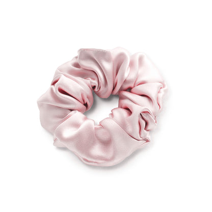 Large scrunchy silk - Élyna Light pink - D 11 cm