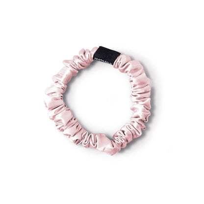 Skinny scrunchy silk - Aflora Light pink - D 6 cm