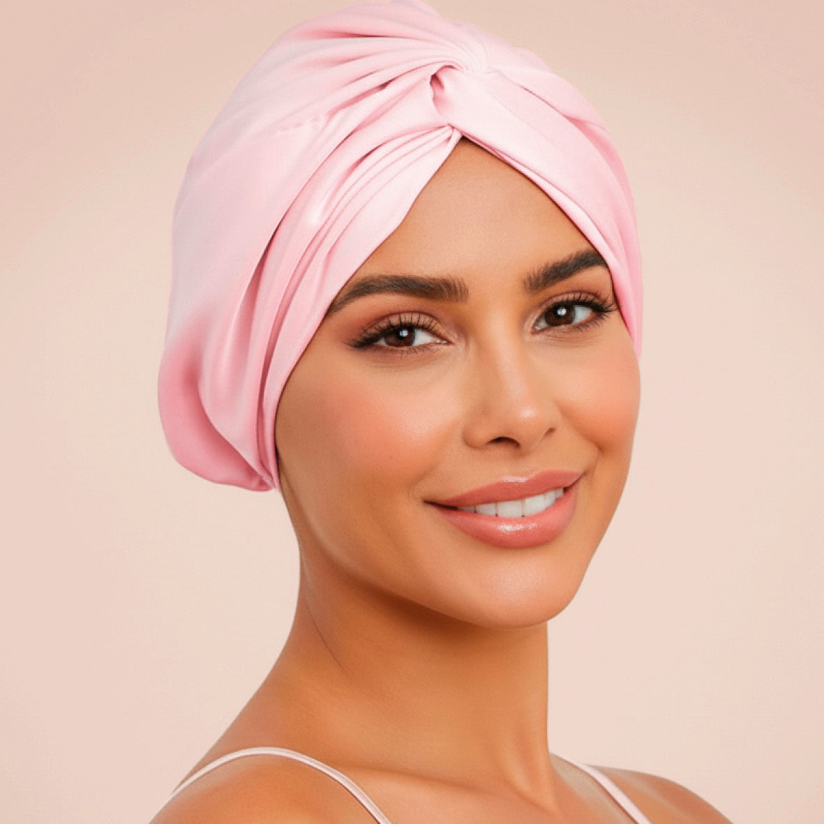 Nightcap silk - Soléa Light pink - 20 x 30 cm