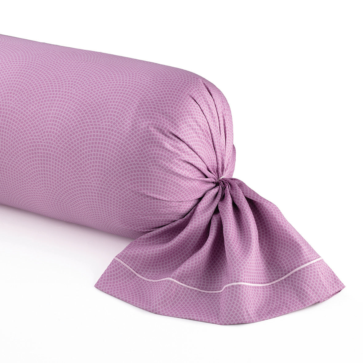 Pillowcase cotton satin - Ondelia Pink 43 x 210 cm