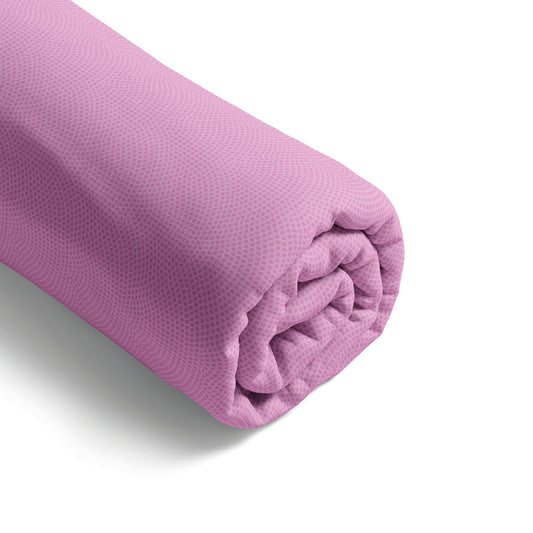 Fitted sheet cotton satin - Ondelia Pink