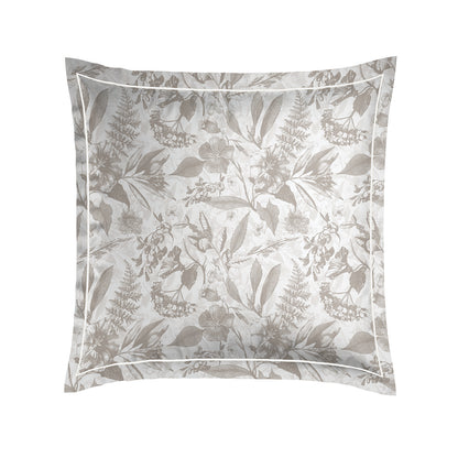 Pillowcase cotton satin - Toile de jouy White